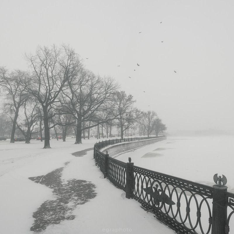 санкт-петербург, спб, россия Метель в Петербурге фото превью