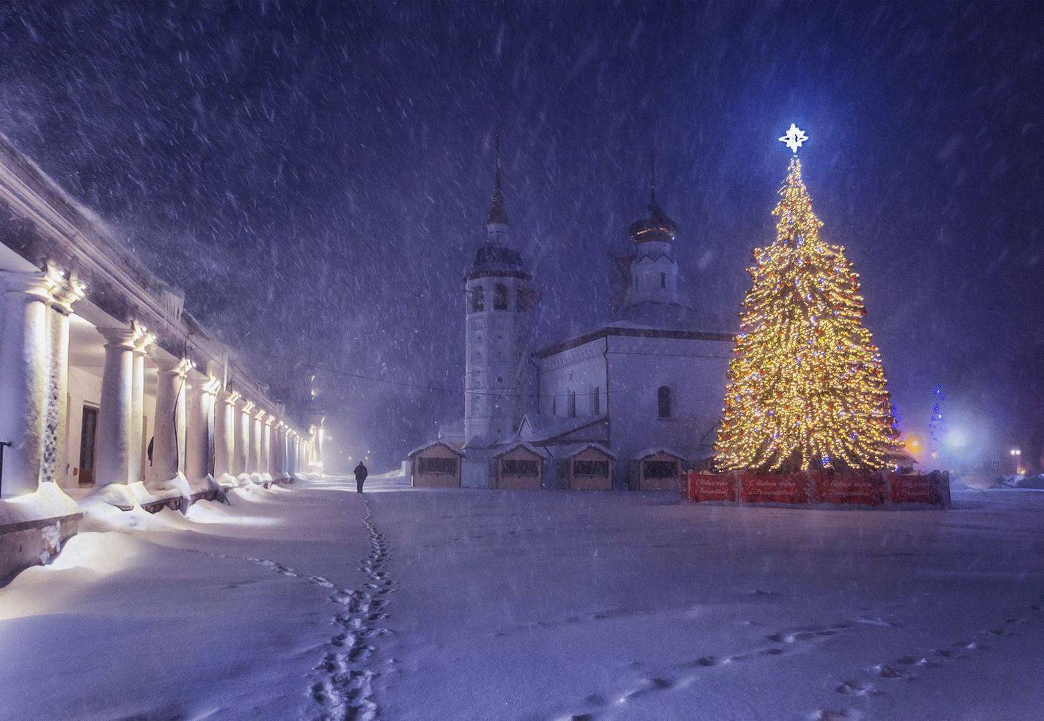 суздаль, снег, метель, новый год, Владимир Липецких