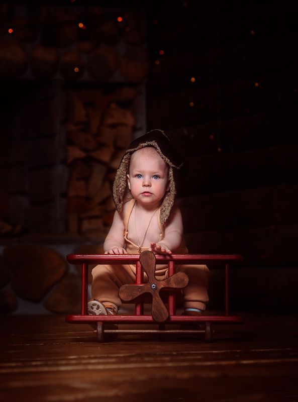 студия, ребенок, мальчик, постановочная, дети, подольск Маленький летчик фото превью