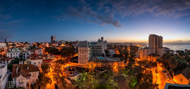 Панорама Estoril на рассвете фото превью