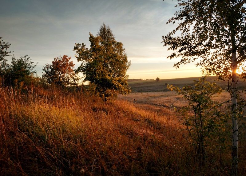 рассвет, осень, природа, утро Сентябрьским утром. фото превью