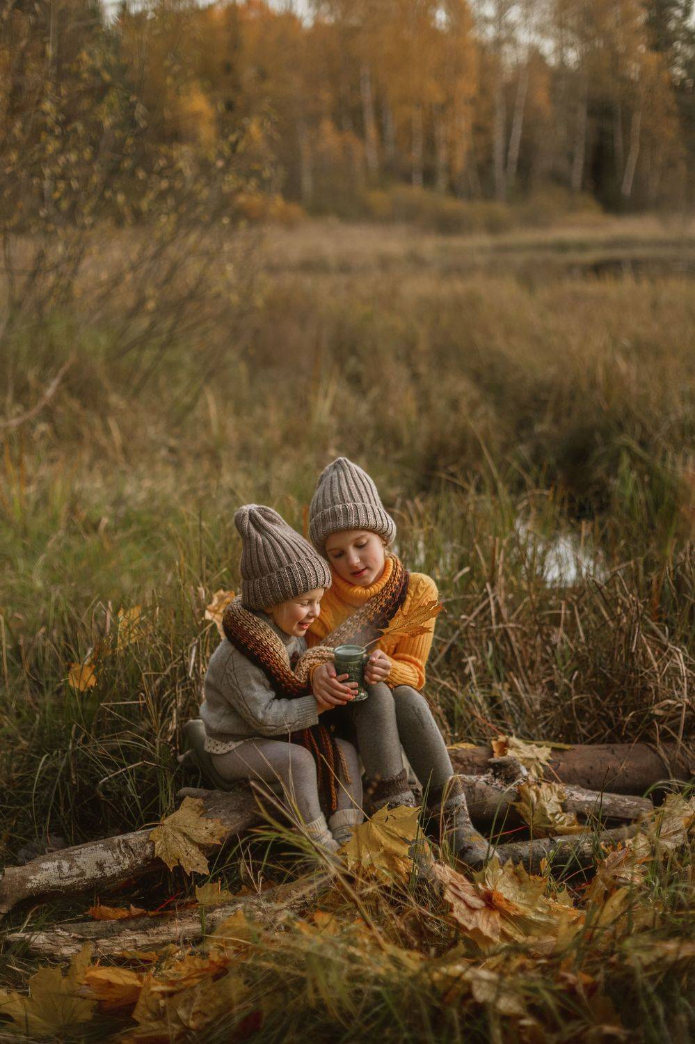дети, семья, сестры, осень, children, child, family, sister, Ekaterina Berendykhina