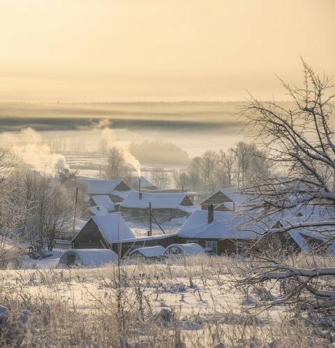 В морозной дымке