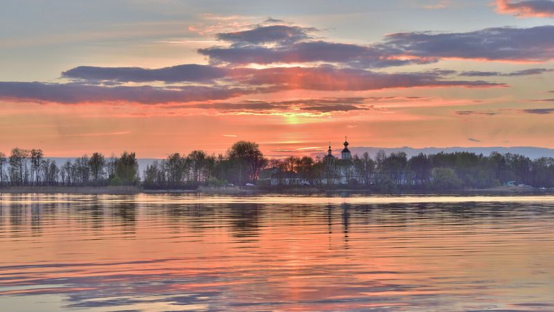 селигер, осташков, озеро, закат, отражение, Блеск сокровищ Селигера фото превью