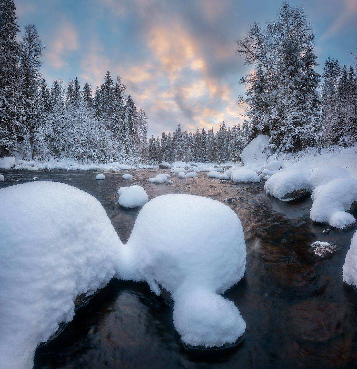 карелия, зима, янисйоки, Марголин Алексей