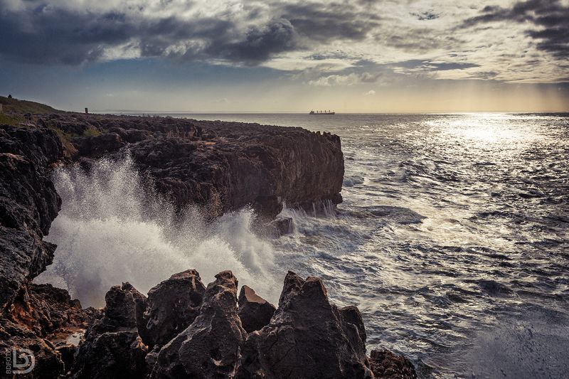 cascais, portugal Море волнуется фото превью