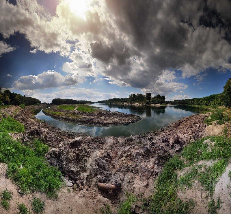 реки поворот фото превью