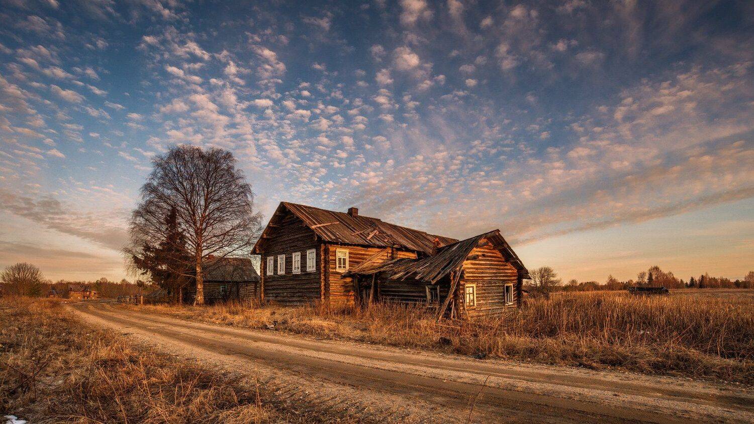 великий двор, весна, вологодчина, кема, север, утро, Роман Горячий