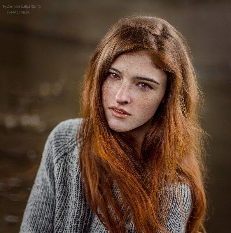 Веснушки, Девушка, Портрет, Рыжая ... фото превью