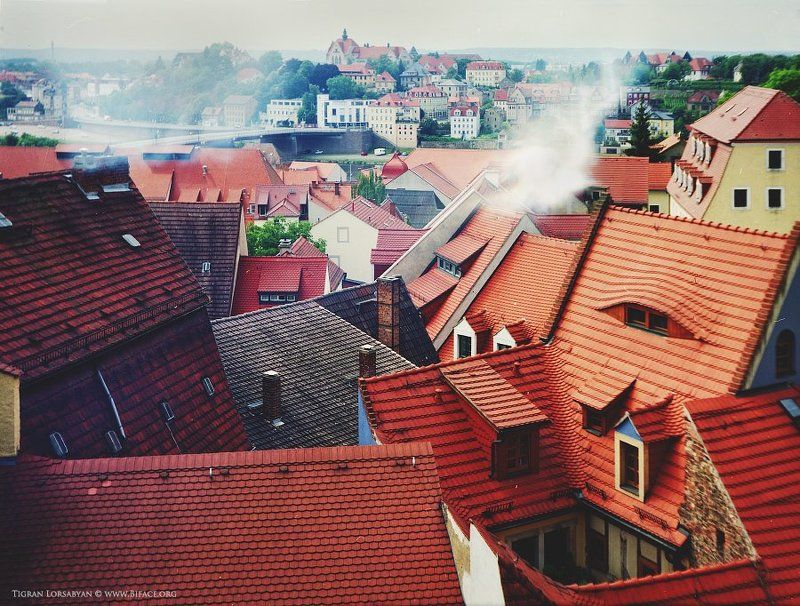 landscape, meissen, red, roof Red Roofs фото превью