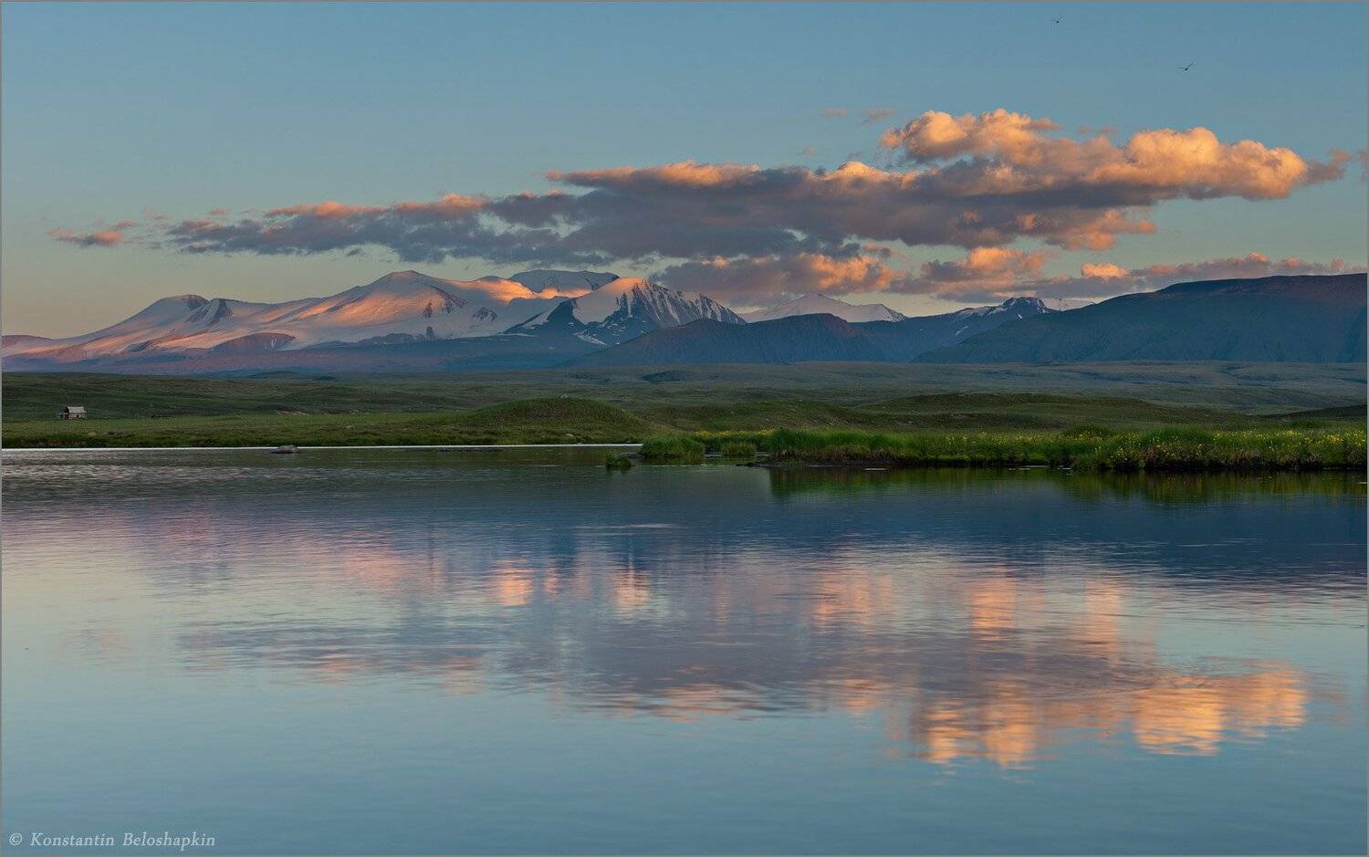 Алтай, Вечер, Константин белошапкин, Пять священных вершин, Табын Богдо Ола, Укок, Константин Белошапкин