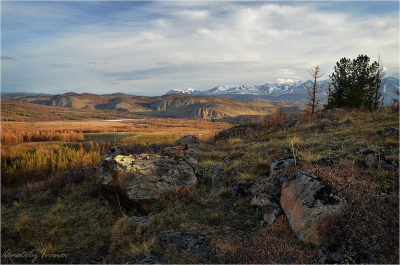 Горный алтай, Курайская степь, Курайский хребет, Перевалка, Северо-чуйский хребет Алтайский этюд фото превью