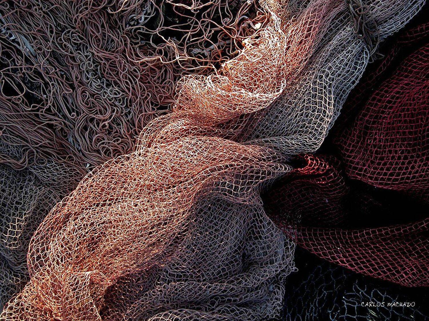 Macro, Urban, Fishnets, Sea,, Carlos Machado