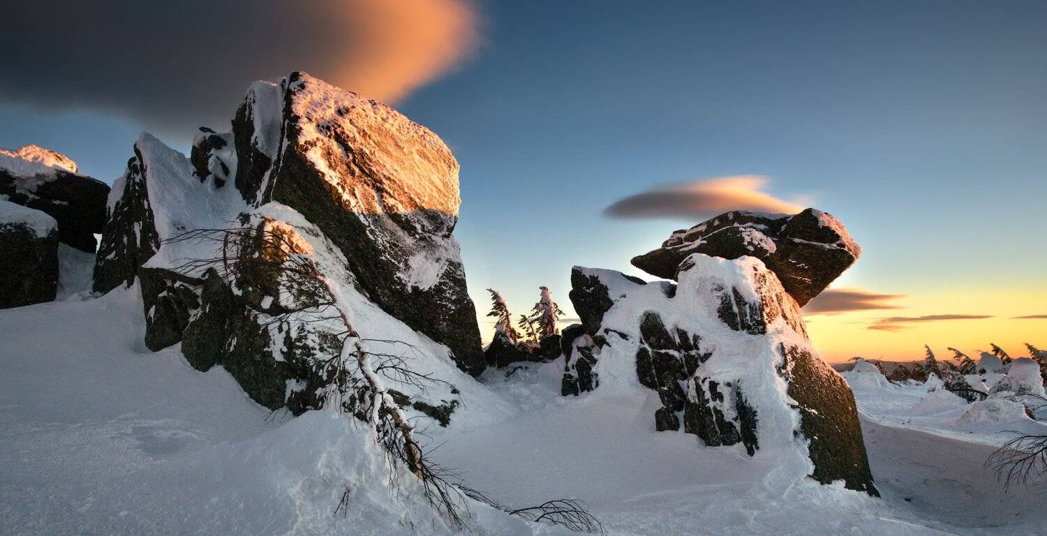 Горы, Зима, Таганай, Урал, Владимир Ляпин