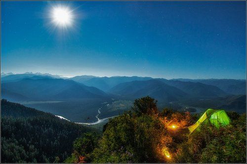 Лунная ночь на Алтае