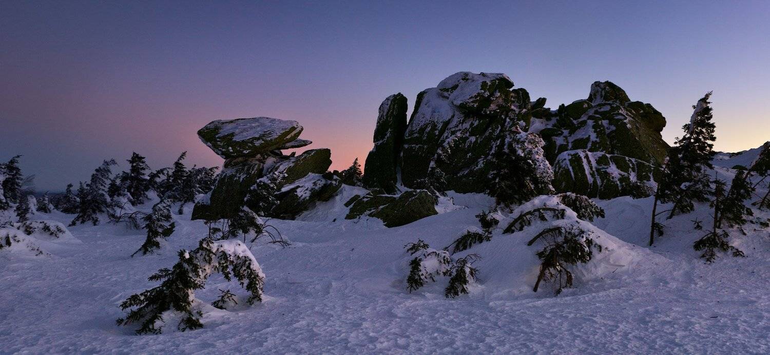 Горы, Зима, КепкаИльича, Снег, Таганай, Урал, Владимир Ляпин