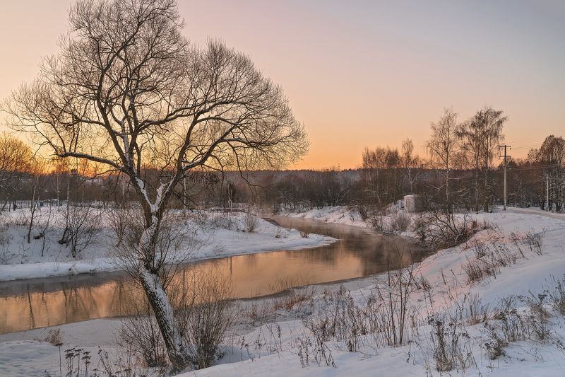 Морозный закат на Сочельник... фото превью