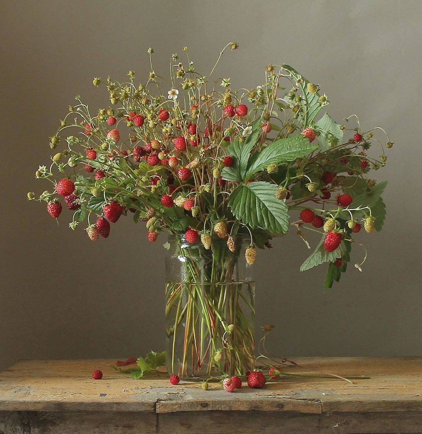 натюрморт, ягоды, земляника, лето, марина филатова, Марина Филатова