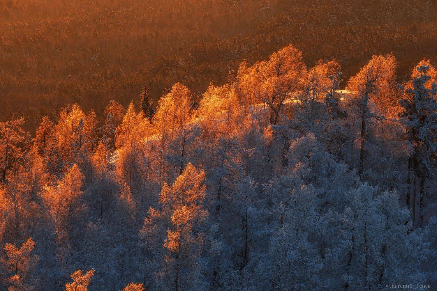 россия, пейзаж, горы, урал, закат, Евгений Гецев