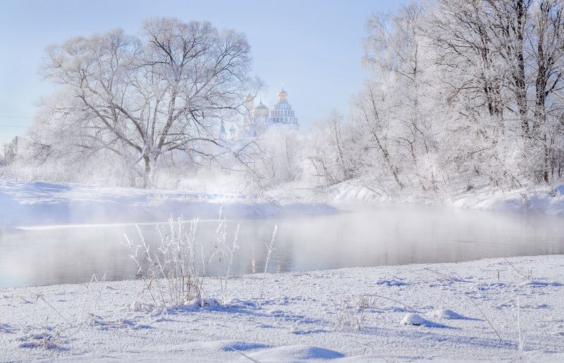 рождество, зима, праздник, природа, храм Рождественская сказка фото превью