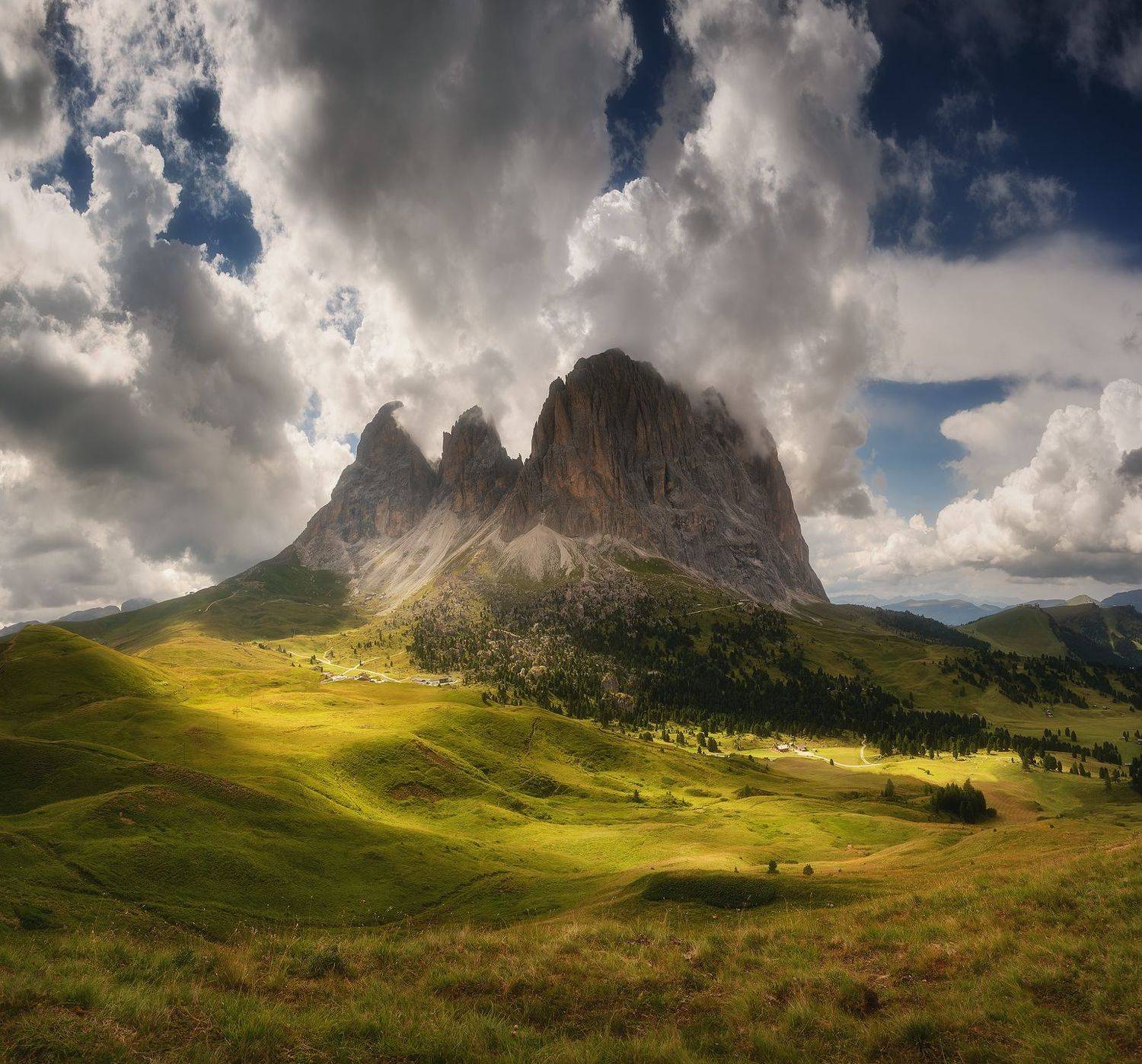 sassolungo, langkofel, south tyrol, dolomites, italy, горы, лето, Евгений Матюшенков
