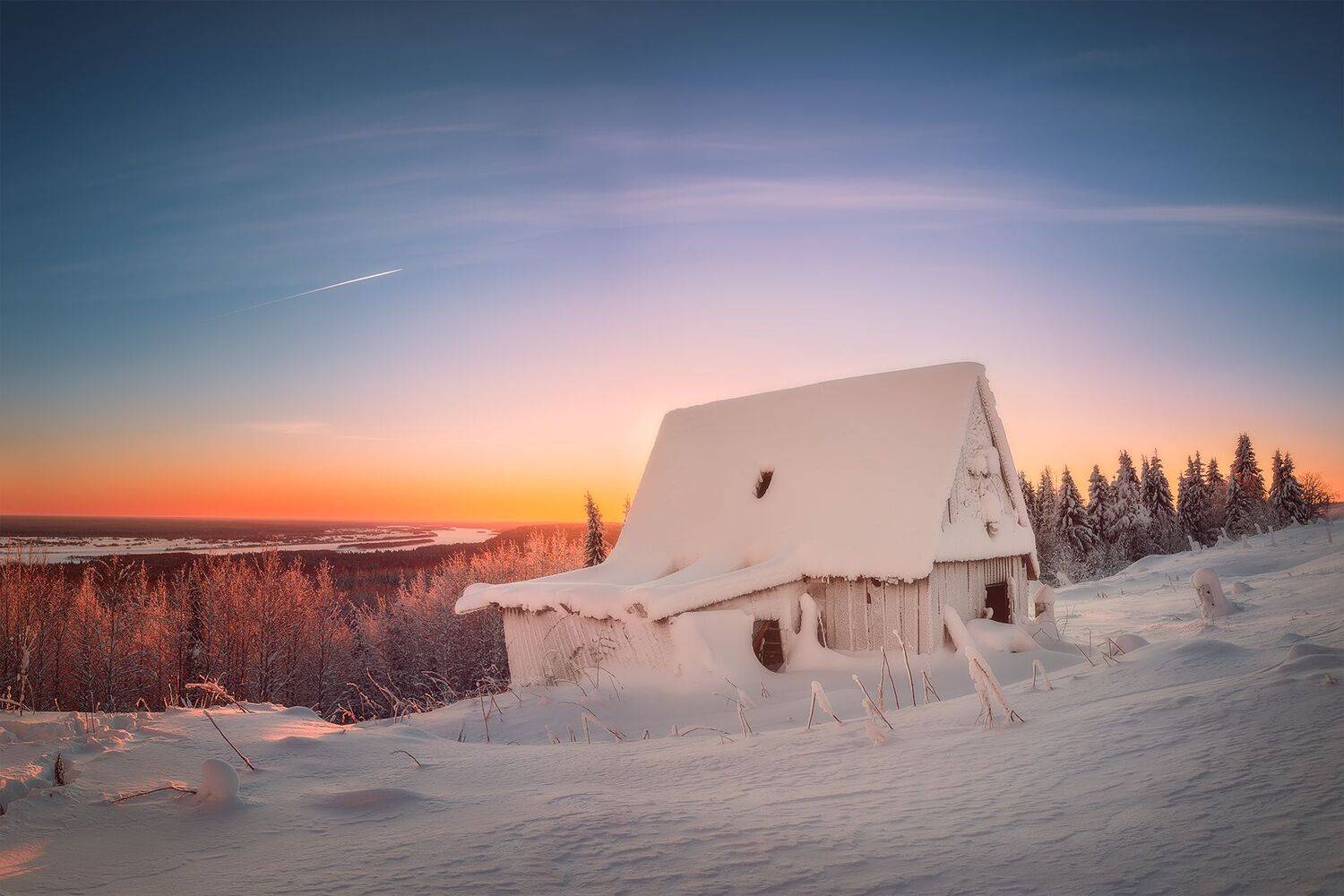 русский север, поморье, деревьня, зима, архангельская область, Ермолин Александр