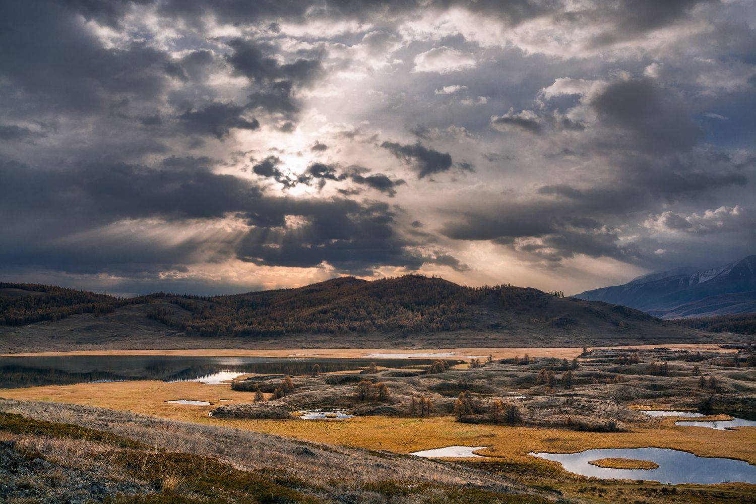 россия, горный алтай, ештыкель,осень,утро, Андрей Поляков