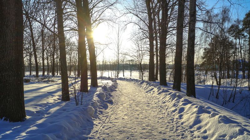 Морозное утро фото превью