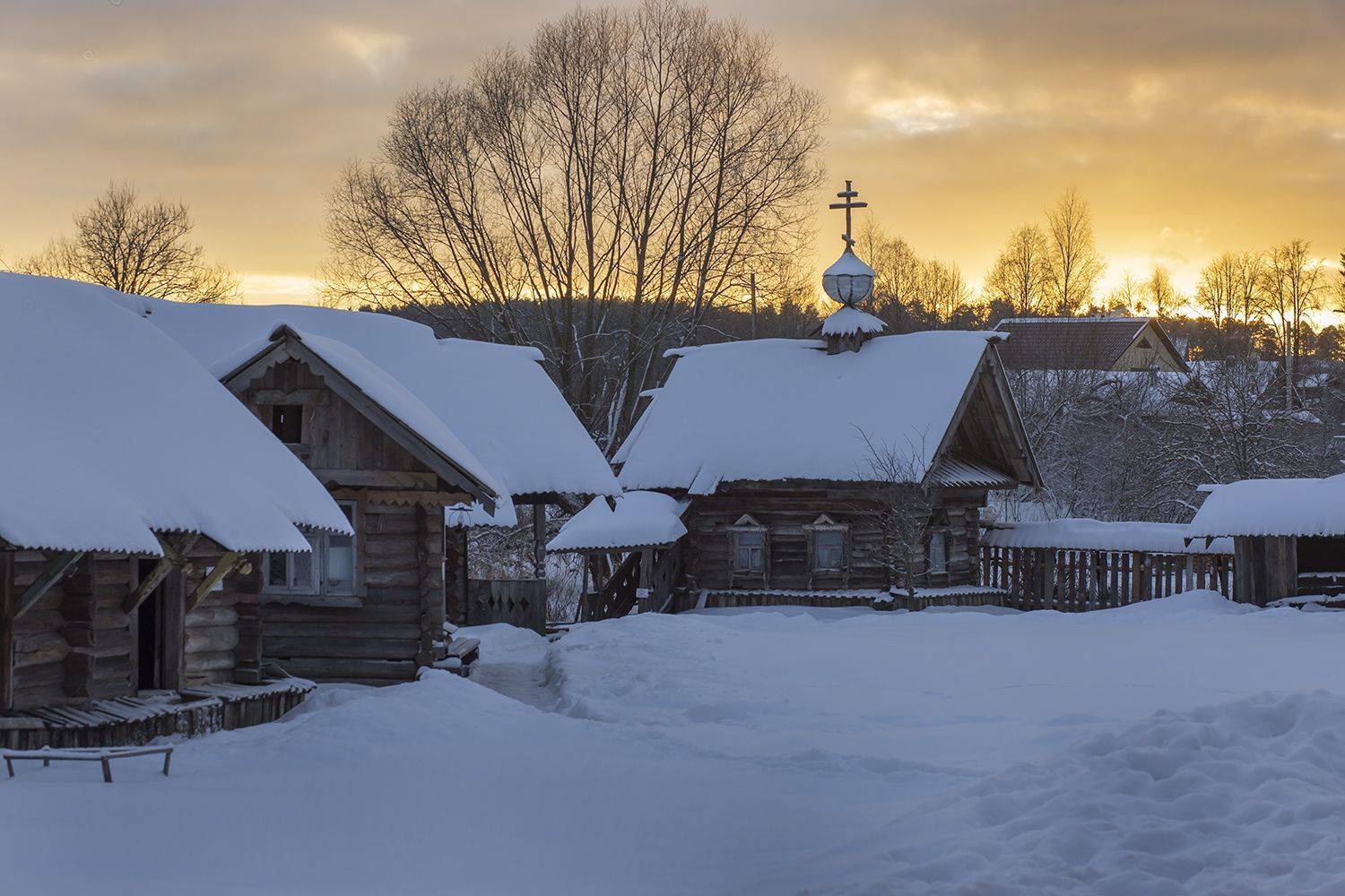 мышкин, часовня, зима, снег, Наталия Колтакова