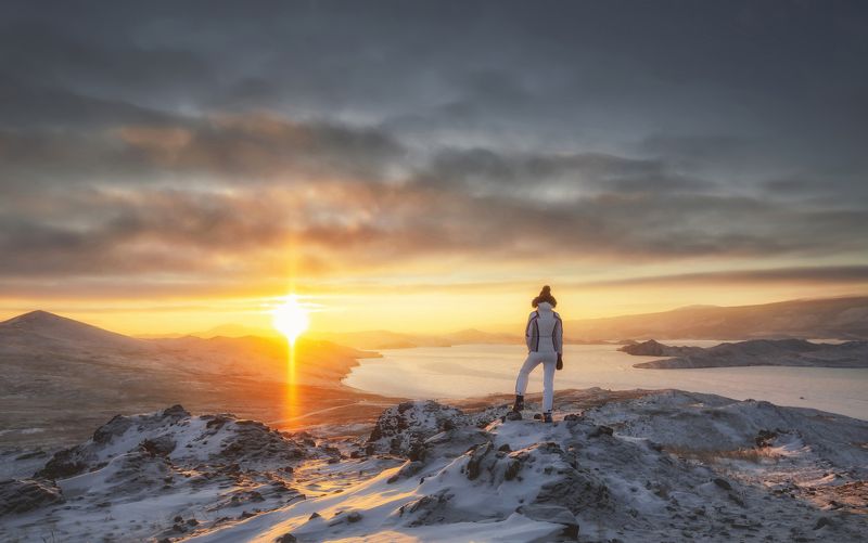 зима, остров ольхон, байкал, россия, baikal, olkhon Olkhon Island, Lake Baikal, Russia фото превью