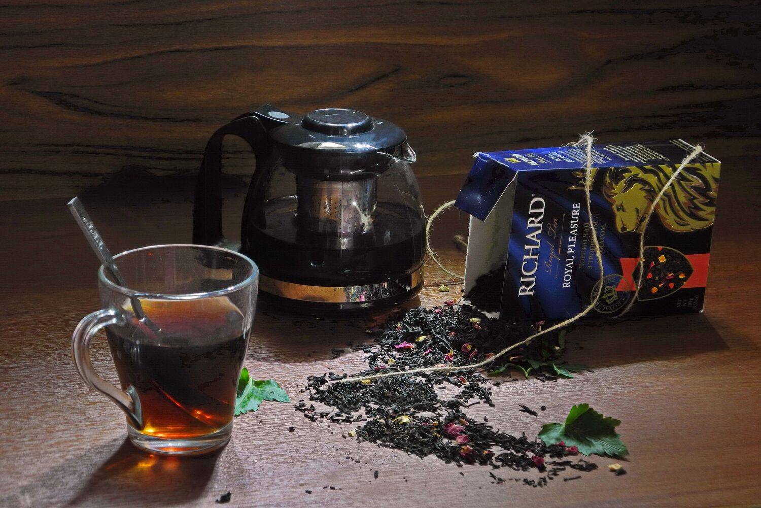 чай, напиток, кофе, чайник, чашка, ложка,, Сергей Фунтовой