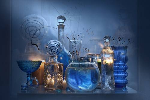 Стеклянная фантазия в синем