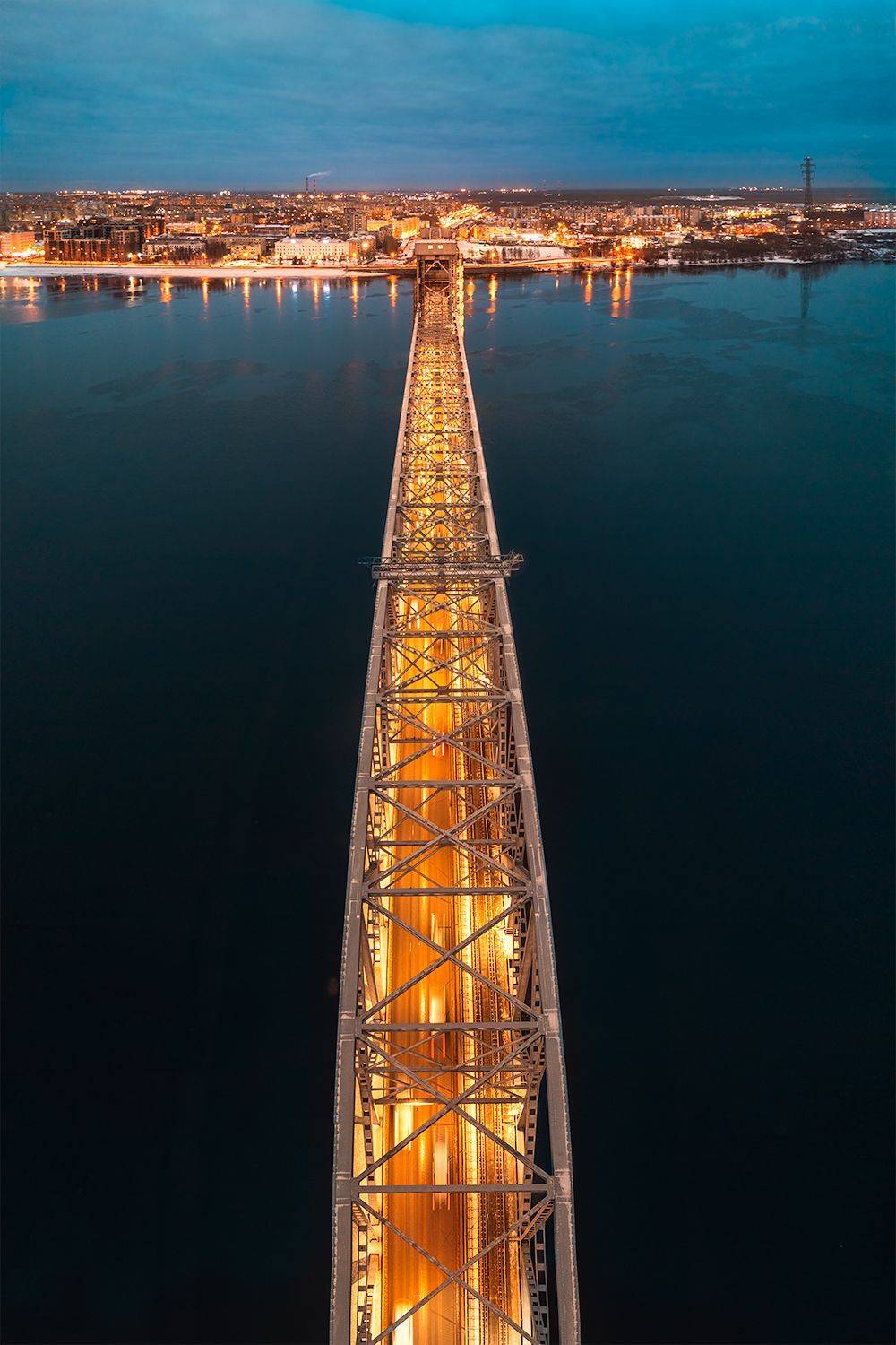 архангельск, северная двина, мост, аэросъемка, Ермолин Александр