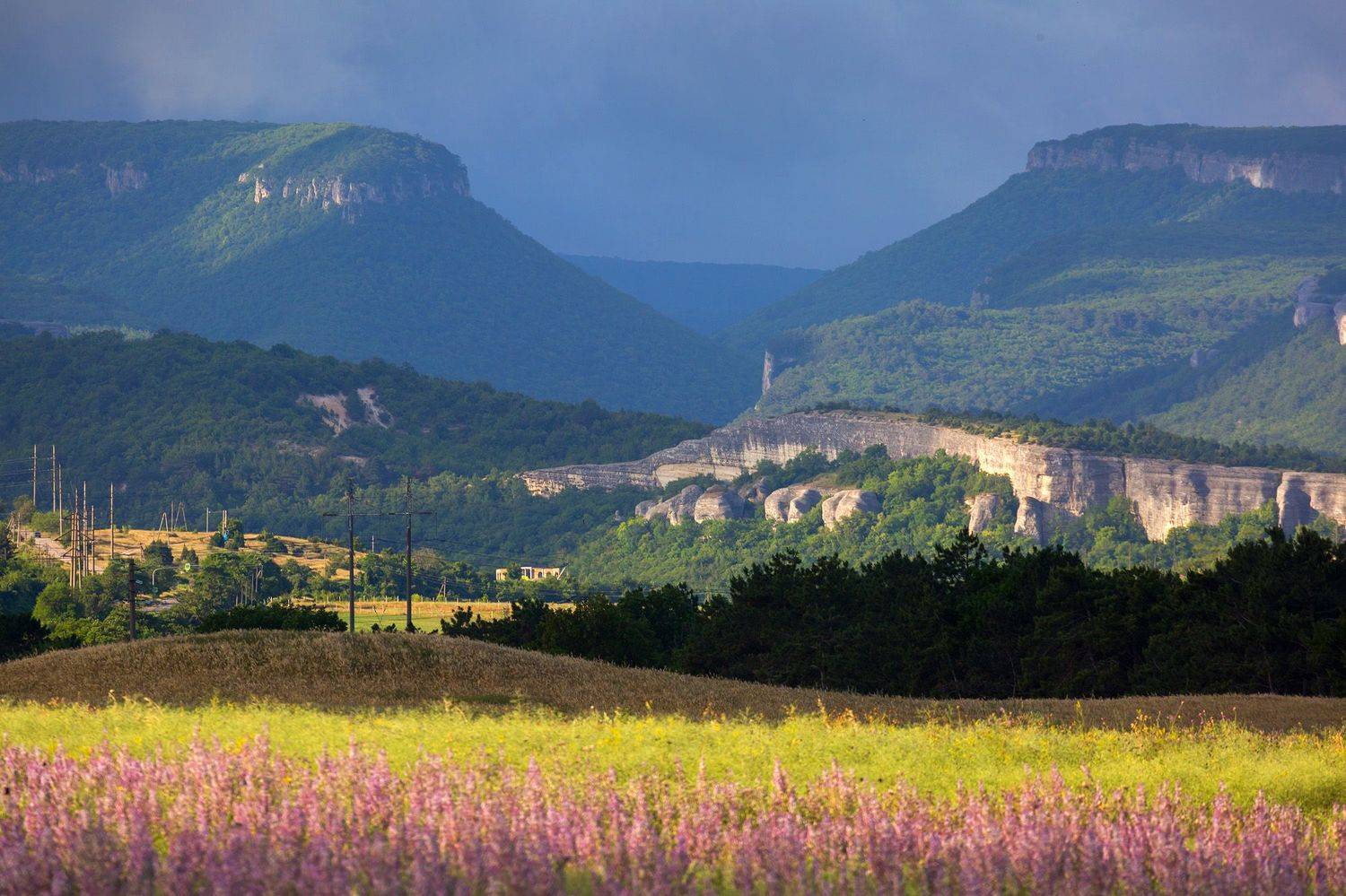 крым, лето в крыму, бахчисарай, пейзажи крыма, крымское предгорье, горы крыма, горы, лаванда, предгорье крыма, Титов Сергей