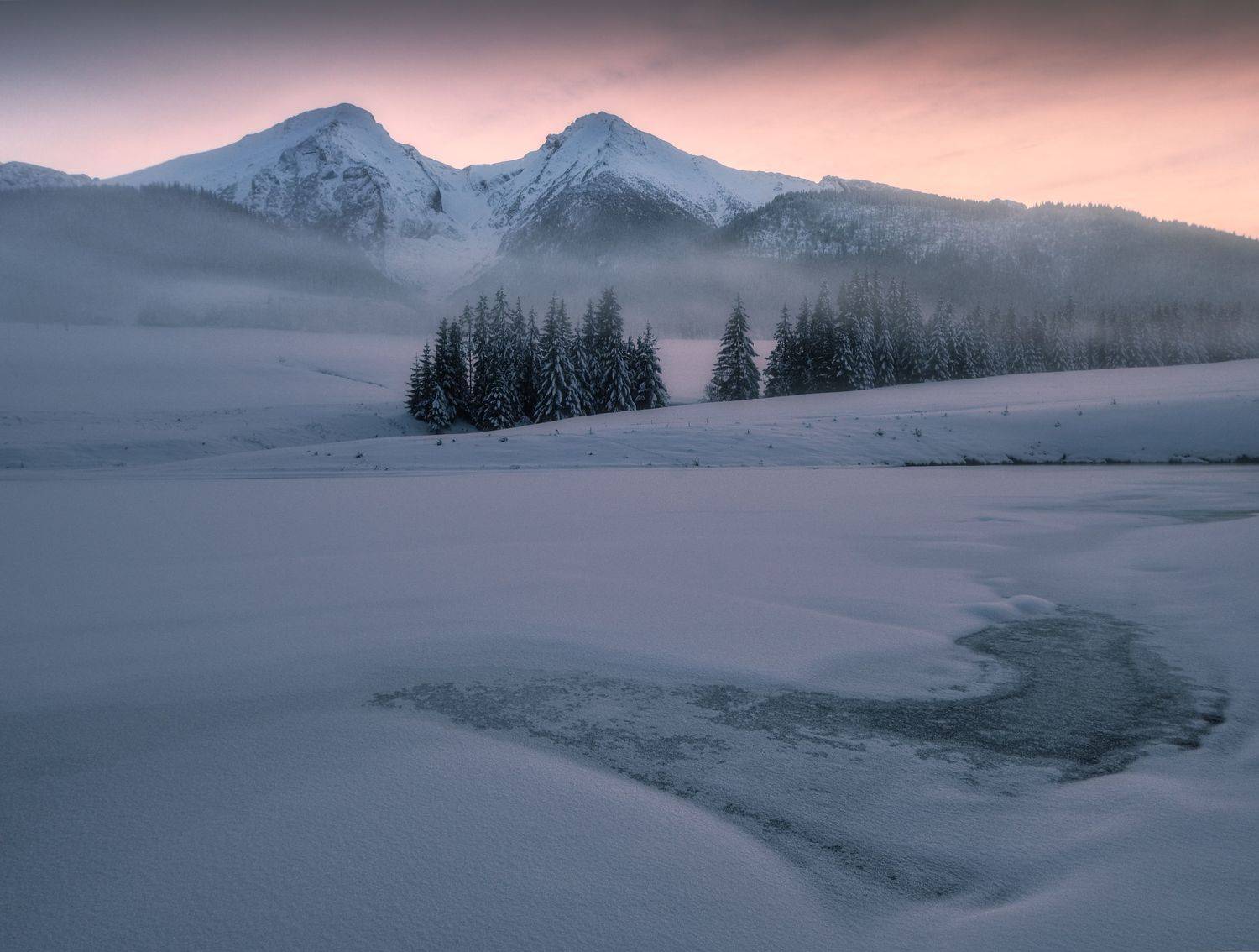 mountains, sunset, waves, slovakia, tatras, nature, spring, summer, poland, Miroslav Sluk