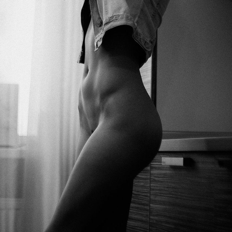 Арт-ню, Ню, Черно-белое февраль фото превью