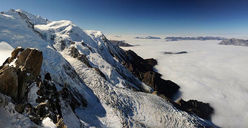 Alps, France, Land, Landscape, Mountain, Mountains, Panorama Mount Blanc Panorama фото превью