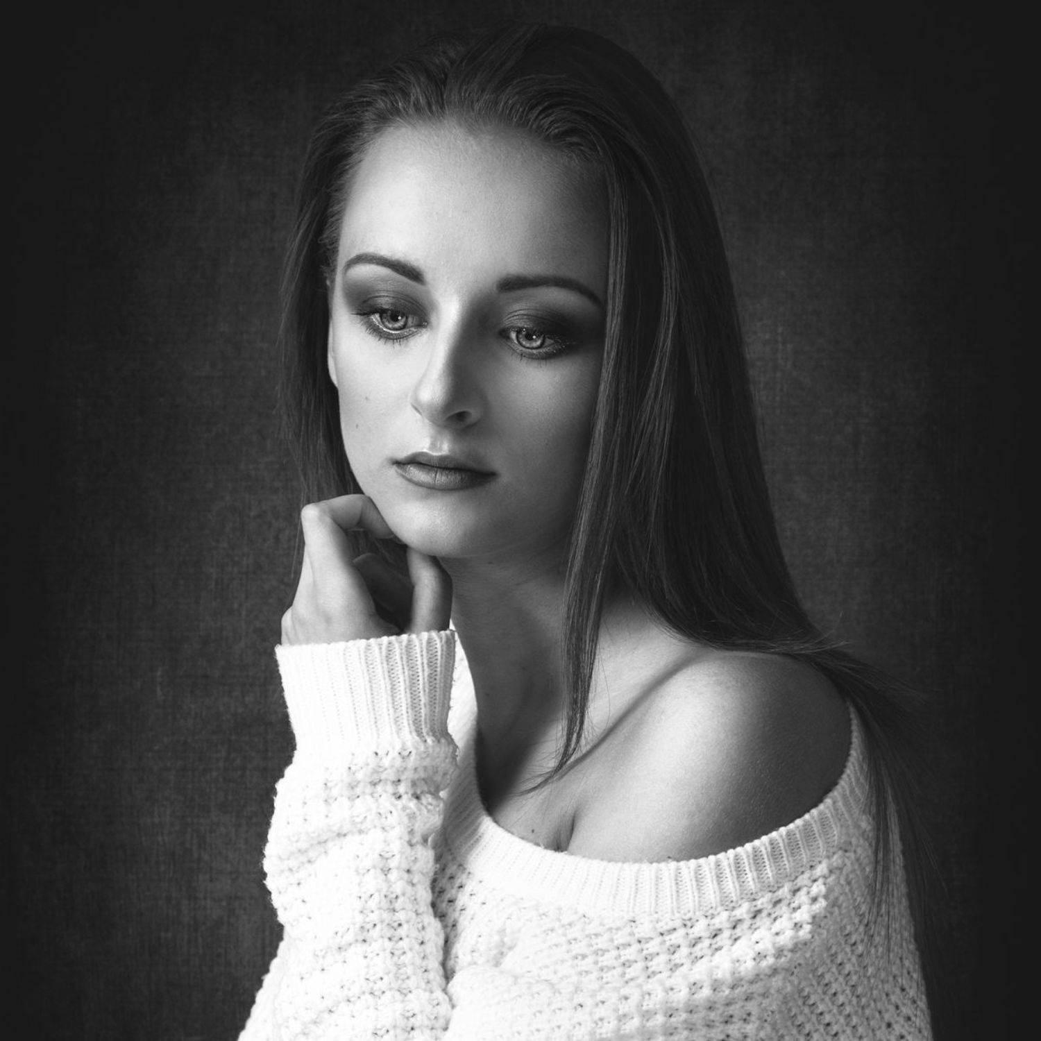 beautiful, beauty, black & white, encsi, encsi foldes, gorgeous, jozef kiss, jozefkiss.com, lovely, portrait, Jozef Kiss