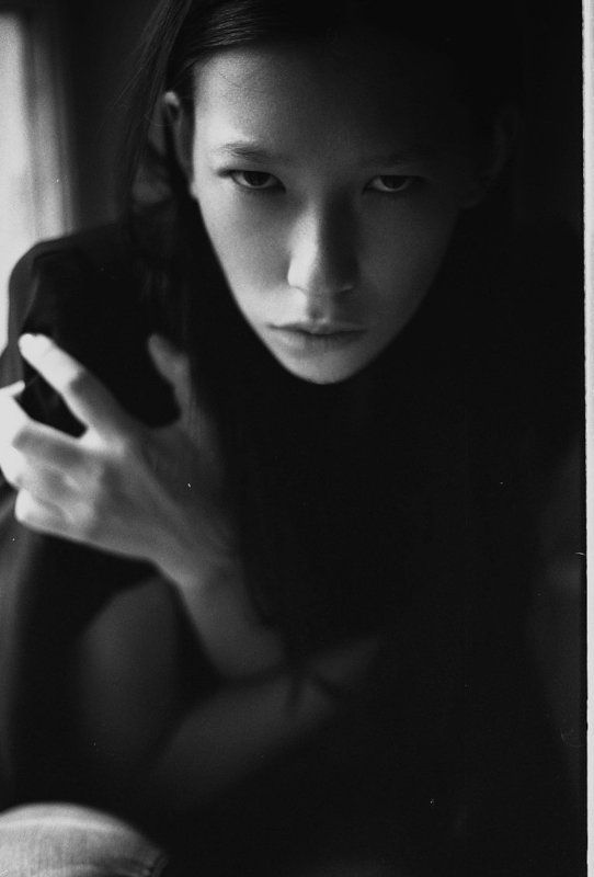 film, ilford, lady, canon, bw Yana фото превью