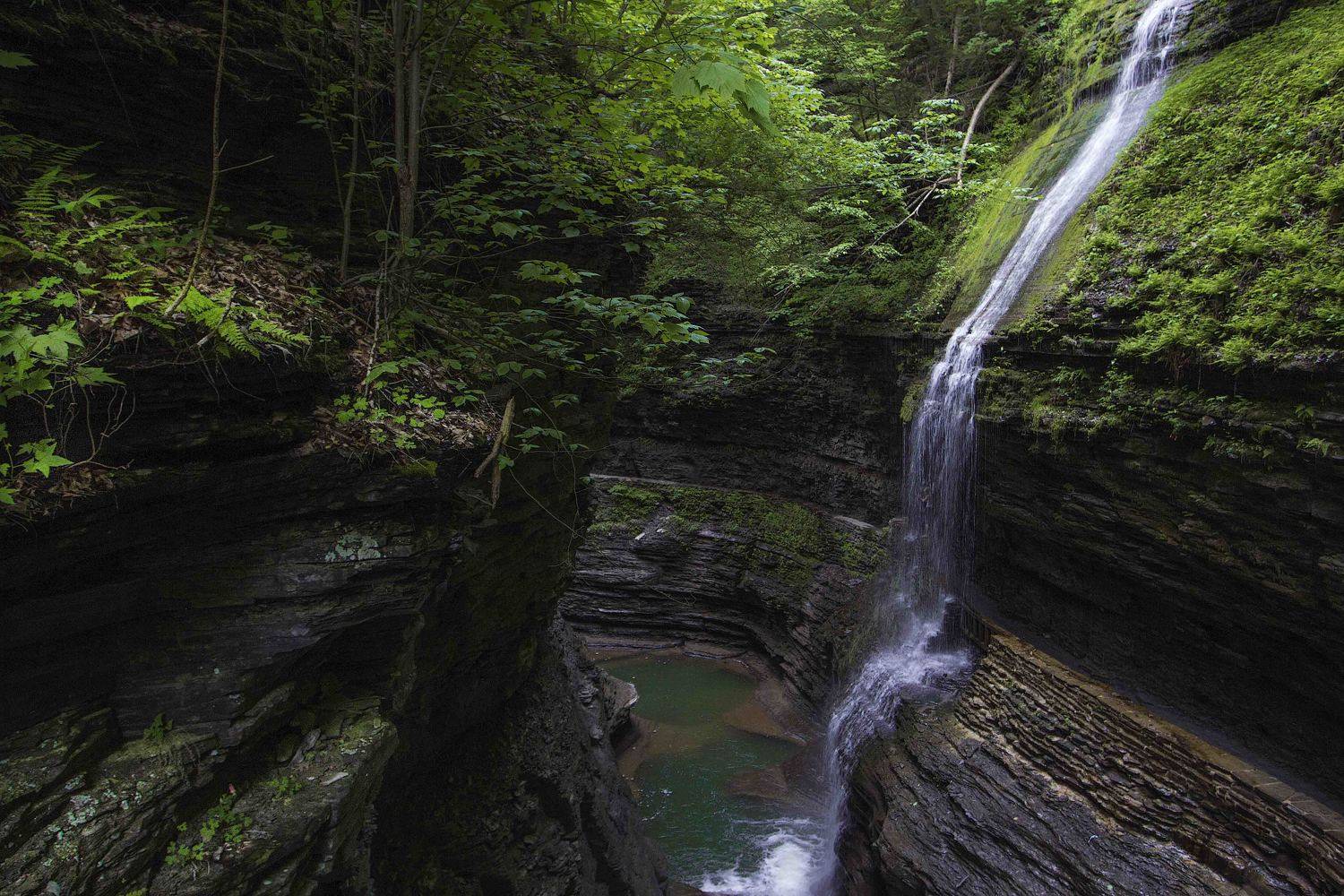 glen creek, gorge, waterfall, watkins glen, водопад, Екатерина Богданова