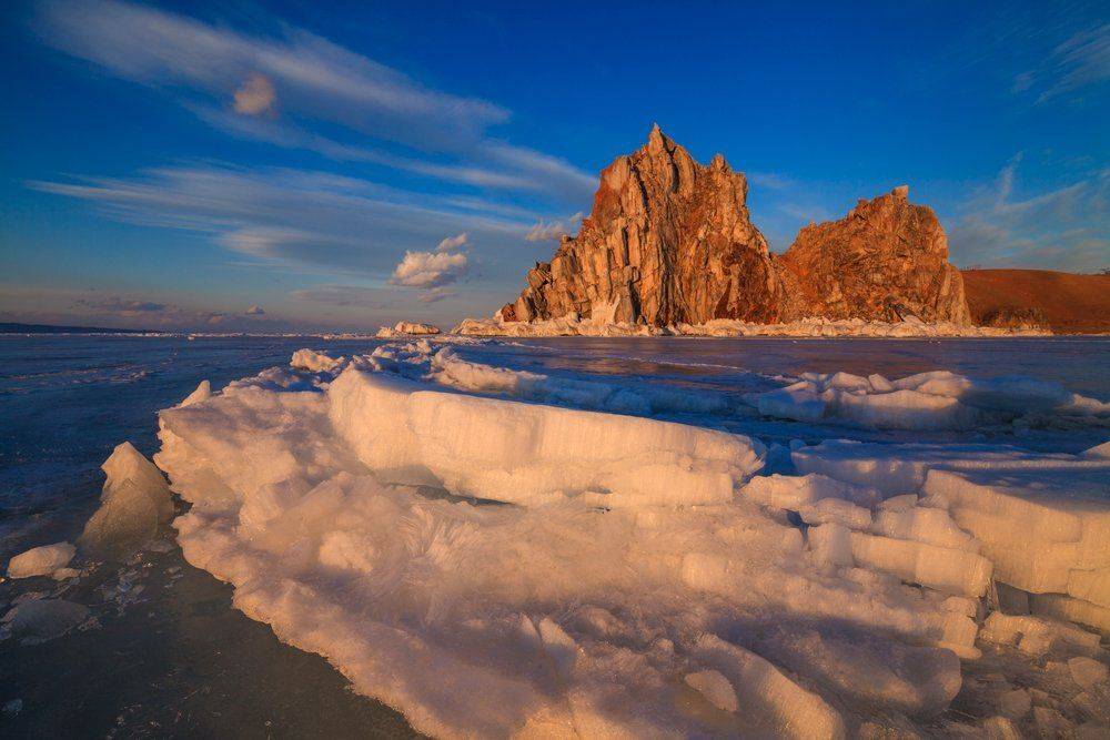 Байкал, Закат, Лед, Ольхон, Шаманка, Антон Петрусь