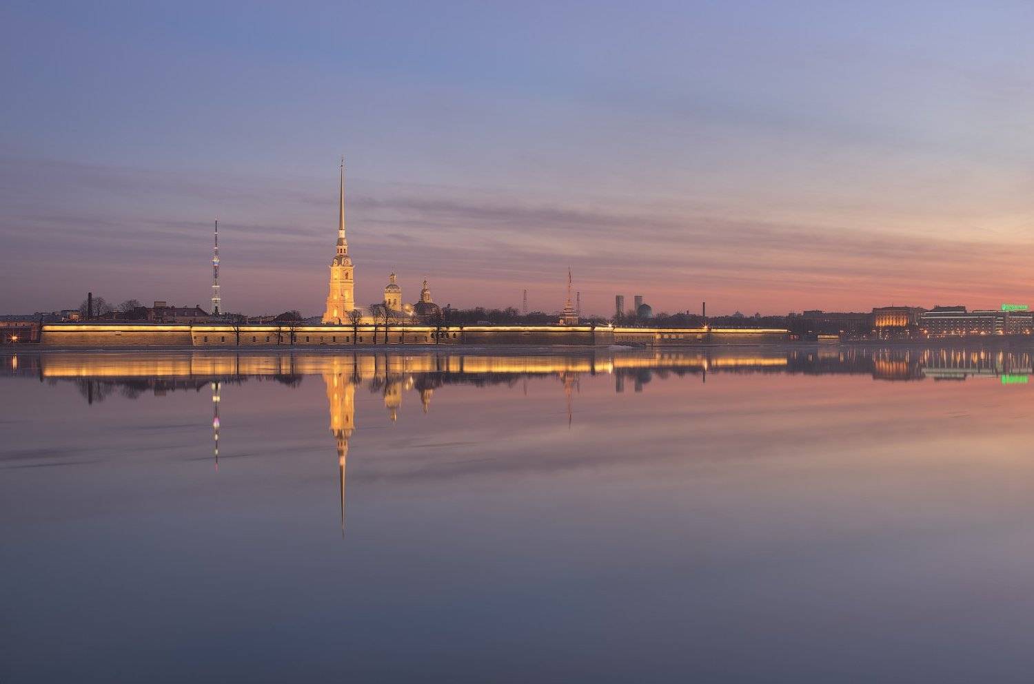 Весна, Ледоход, Отражения, Рассвет, Санкт-петербург, Сергей Лукс