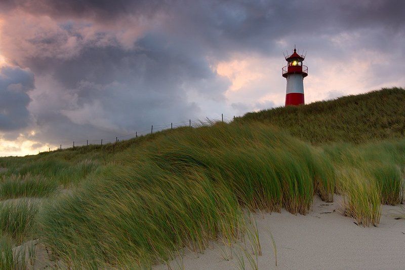маяк, берег, море Сoast of the island Sylt фото превью
