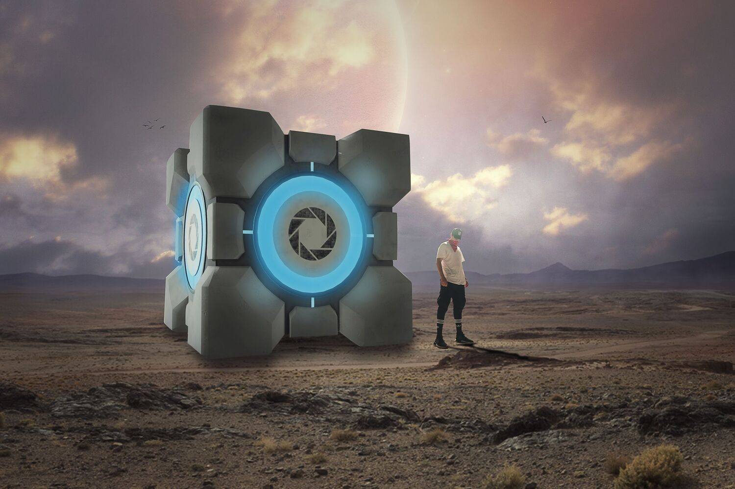 куб, пустыня, Sergii Vidov