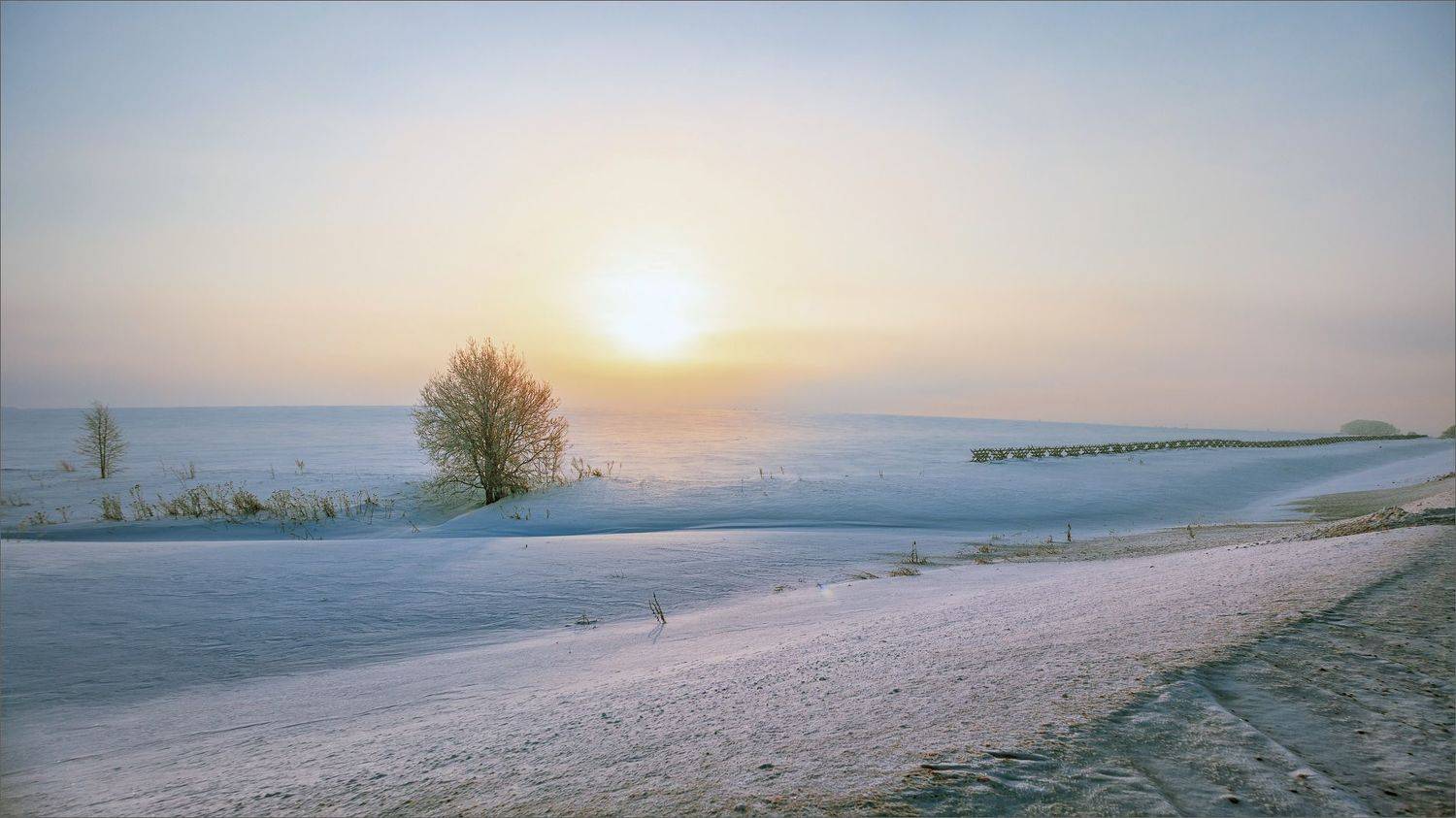 пейзаж, зима, свет, цвет, александр никитинский, Никитинский Александр