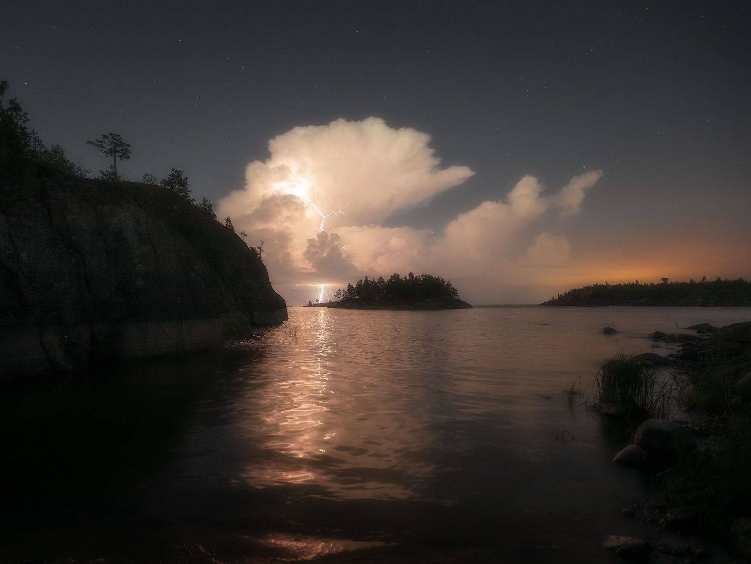 карелия, ладога, гроза, молния, Марголин Алексей