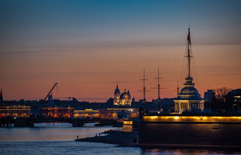 город закат архитектура река питер санкт-петербург sunset city river закат фото превью