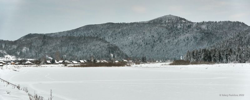 зима, снег, пихты, кедры, березы, усть-кабырза, мрассу, кабырза, горная шория Устье Кабырзы… фото превью