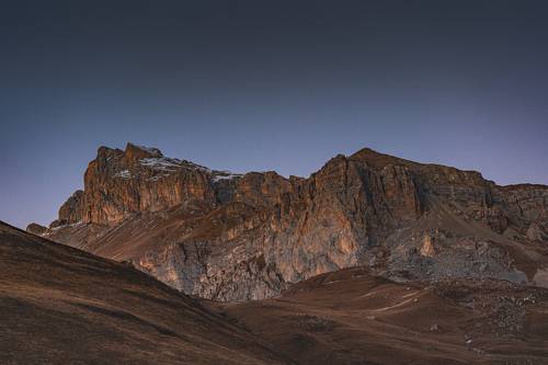 Sunset in the mountains.