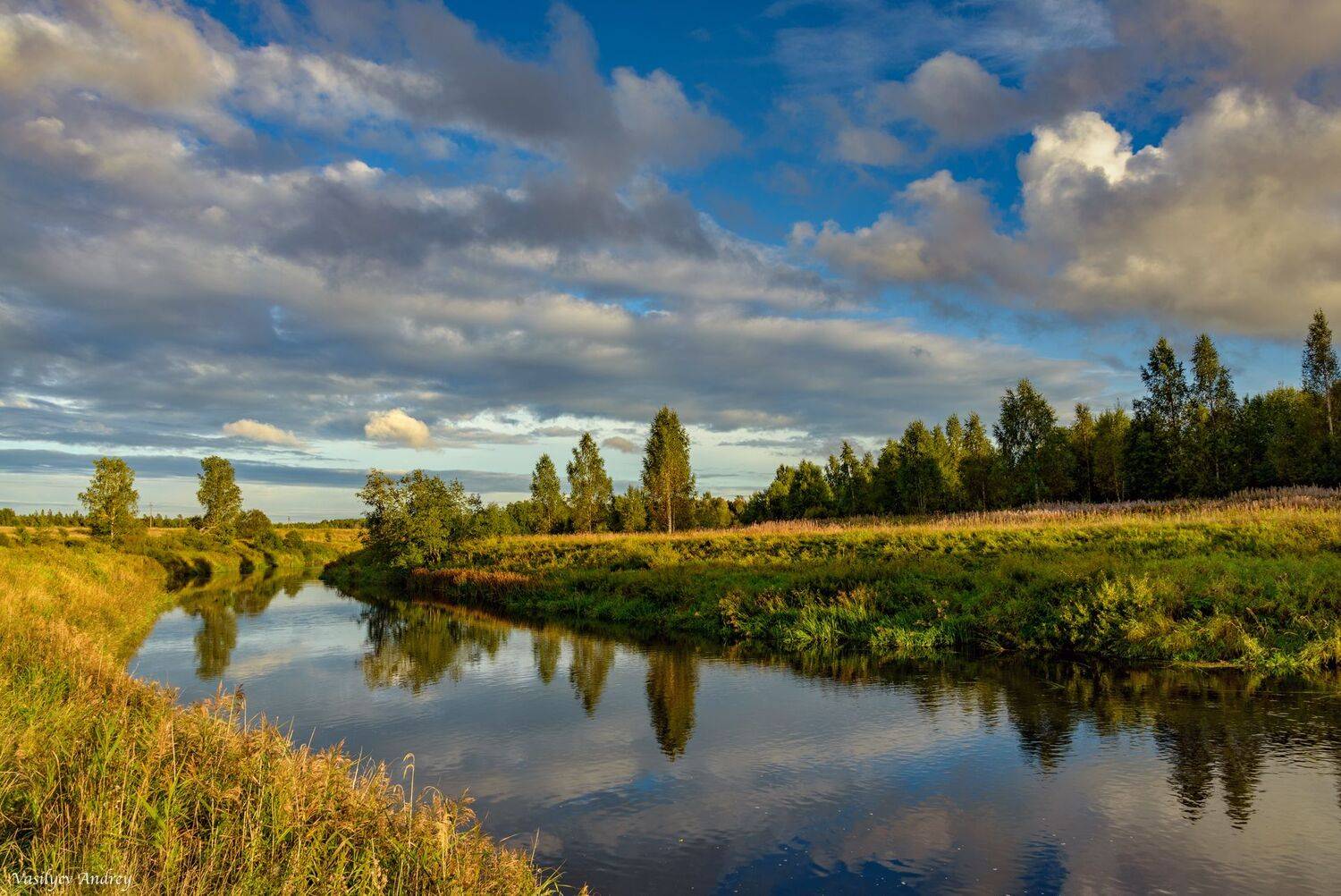 река оредеж, ленинградская область, вечер, природа, Vasilyev Andrey
